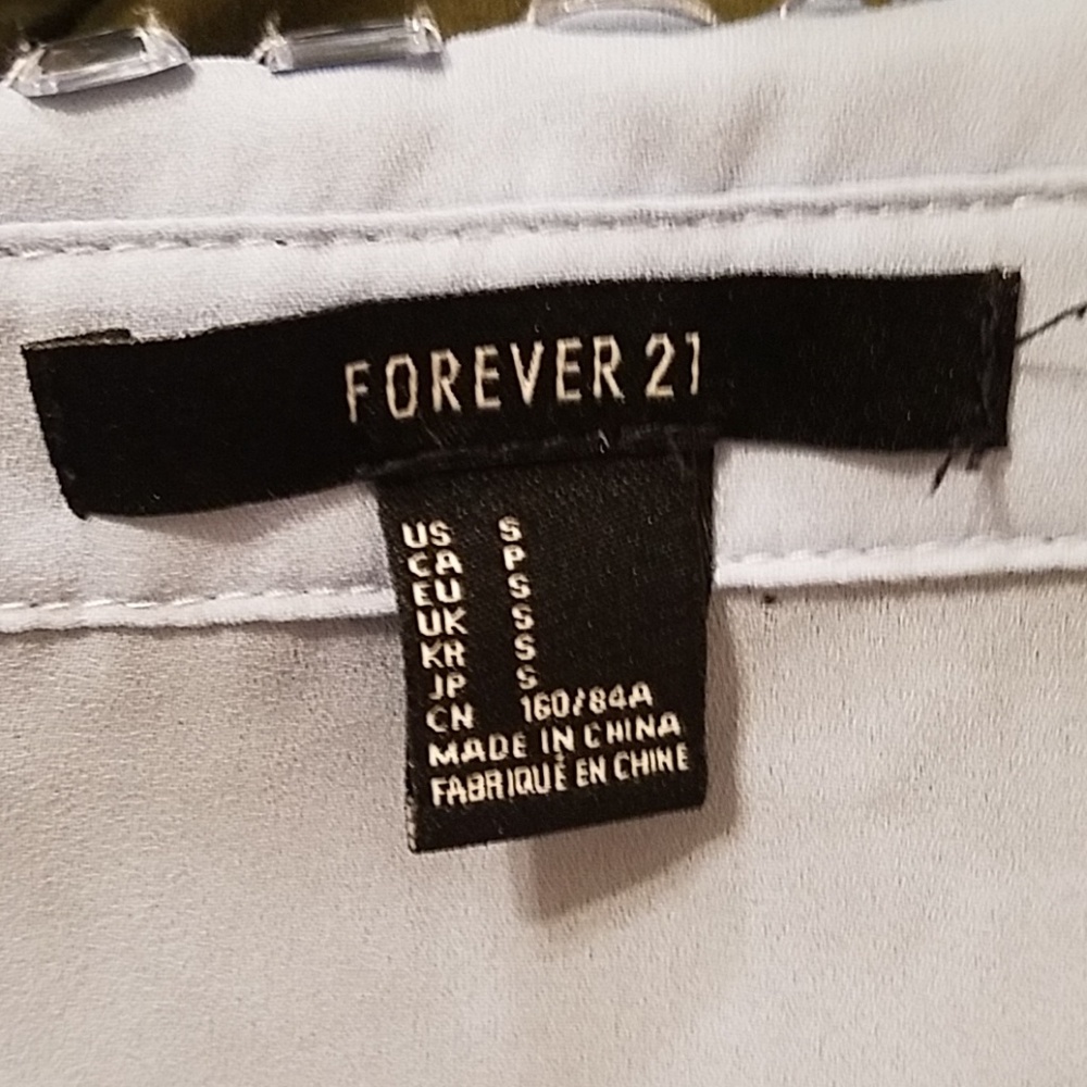 (3 For $15) Forever 21 Light Blue Gemmed collar dress - Picture 5 of 5